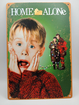 HOME ALONE 1 1990 VINTAGE STYLE RUSTIC 90s ORIGINAL CLASSIC METAL 8 x 12 POSTER
