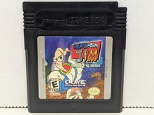 Earthworm Jim Menace 2 The Galaxy (GameBoy Color, GBC, 1999) Authentic Tested