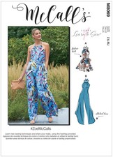 McCalls Easy Learn to Sew Pattern Misses Jumpsuit or Playsuit Rompers Size L-XL