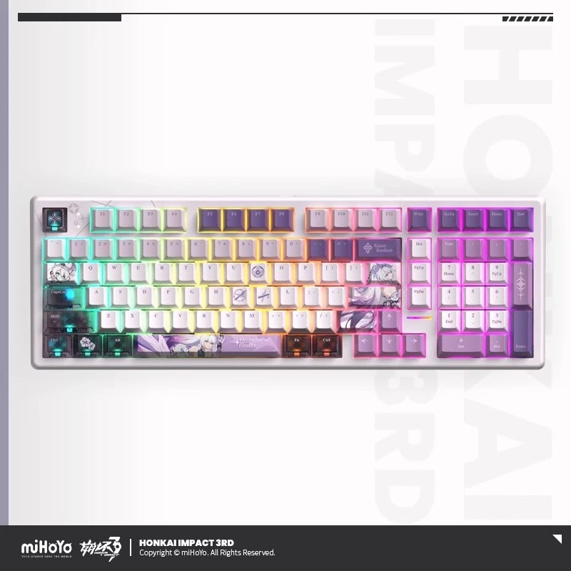 Honkai Impact 3 Kiana Kaslana Mechanical Keyboard RGB Wireless Keyboard Official - Image 3 of 4