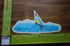 Alter Aufkleber Wassersport Surfbrett Surfen Segelboot Segeln