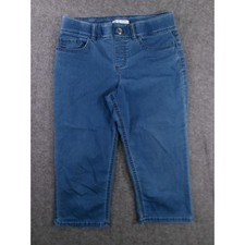 Riders Lee Jeans Women 8 Blue Mid Rise Capri Medium Wash Causal Capsule Beachy