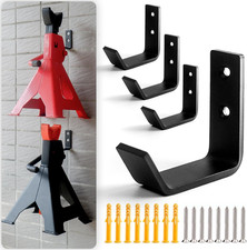 4 Packs Jack Stands Wall Mount Organizer, Heavy Duty Stainless Steel Holder Hook