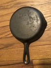 Wagner Ware Sidney-O-Cast Iron Skillet Number 3 Pan 1053B Double Spout As Is