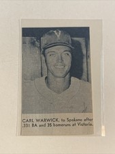 Carl Warwick Victoria Rosebuds Dodgers 1960 S&S Baseball Pictorial Panel