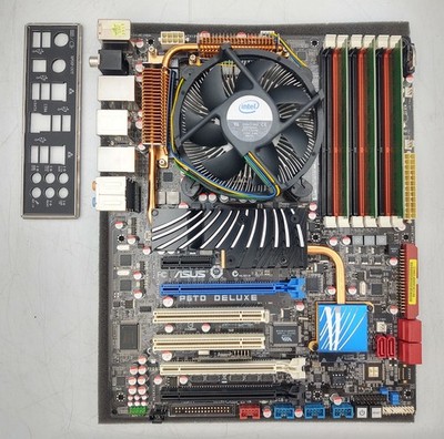 ASUS P6TD DELUXE Motherboard With i7-920 CPU + CPU FAN + I/O SHIELD