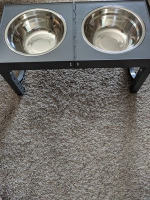 X XBEN Elevated Double Dog Bowl Feeder   Vet Recommended, Stainless Steel SAVE 