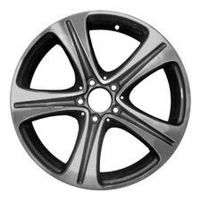 18x8 5 Spoke Alloy Wheel Machined Painted Dark Silver Metallic 560-85536