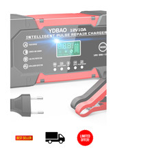 Autobatterieladeger&auml;t 10A 12V LiFePO4 AGM LCD Display