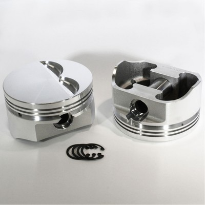DSS Piston Set 8705-4040; E-Series 4.040 in., Flat Top, 6 in. Rod for 350 SBC