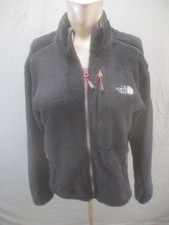 The North Face Size L Womens Blk Fleece Drawcord Hem Full Zip Active Jacket 530