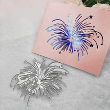 Romantic Fireworks Metal Die Cuts,Cutting Dies for Card Making Clearance,Embossi