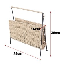 Rustikaler Aufbewahrungskorb mit handgewebtem Design für Snacks Kleinigkeiten u