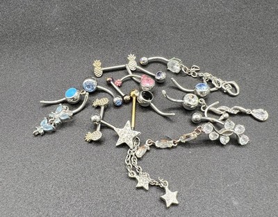 Grab Bag Of 17 Pierced Naval Jewelry