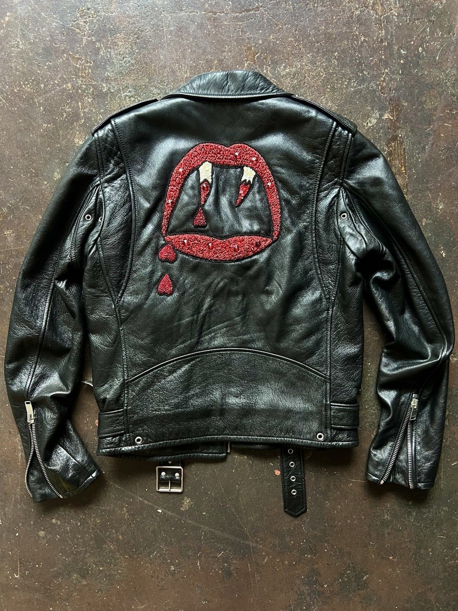 Saint Laurent blood Luster Lather Jacket | eBay