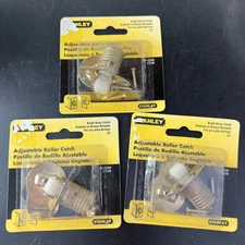Lot Of 3 Stanley Hardware S762-260 CD26 Adjustable Roller Catch in Bright Brass