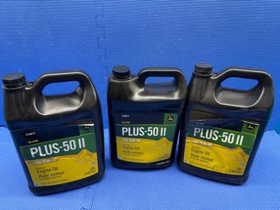 Lot of 3 - John Deere TY26673 Plus-50 II SAE 15W-40 Premium Engine Oil
