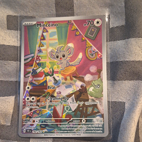 Minccino 182/162 SV05 Temporal Forces Illustration Rare Holo (English)