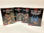 4 Dungeons & Dragons Spellbook Cards D&D LOT Arcane Cleric Druid Xanathar SEALED