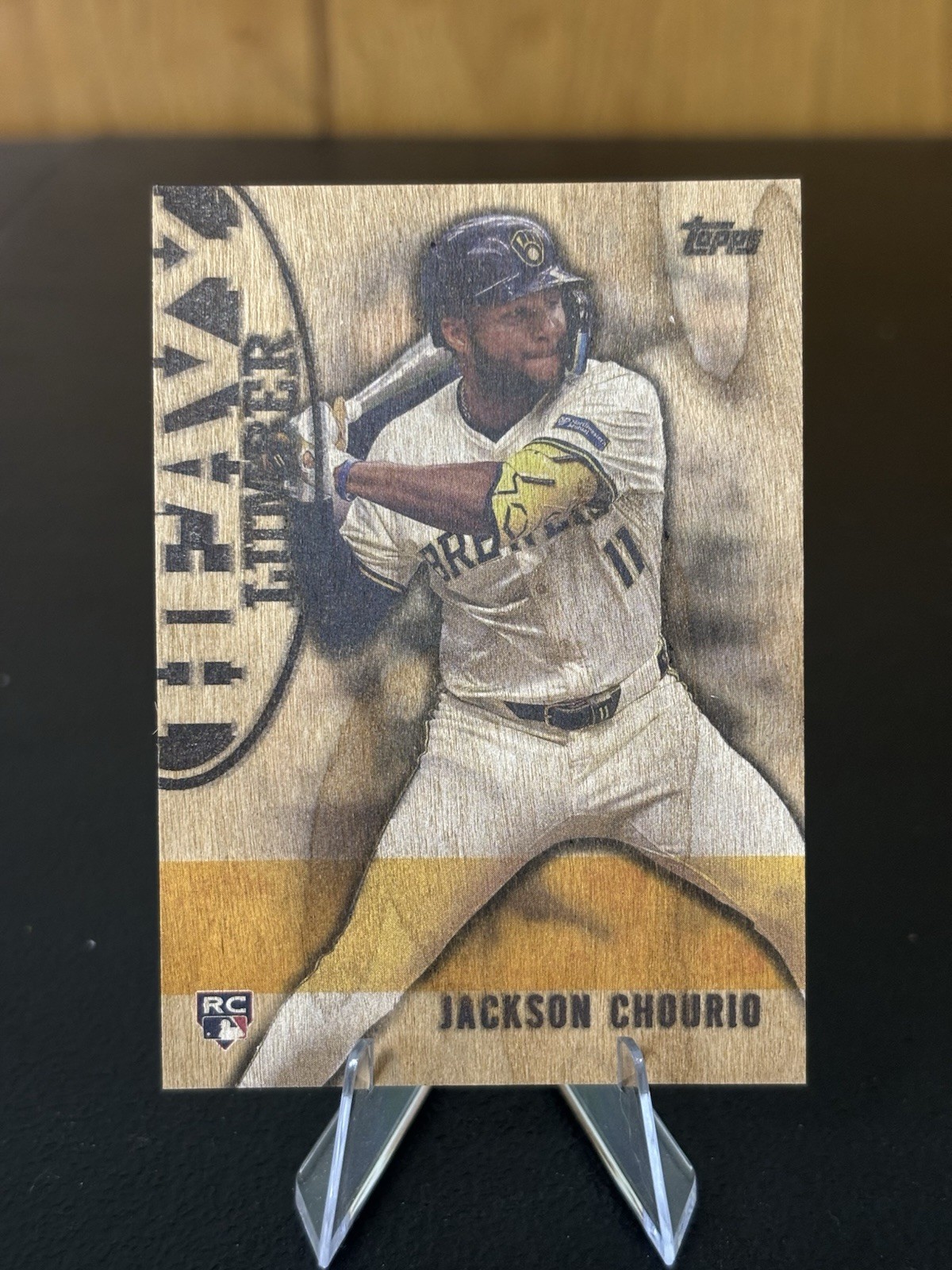 JACKSON CHOURIO 2024 Topps Update RC Heavy Lumber SP Parallel MILWAUKEE BREWERS