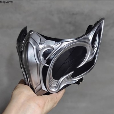 Mortal Kombat Game Sub-Zero Cosplay Half Face Mask FRP Props Halloween Gift