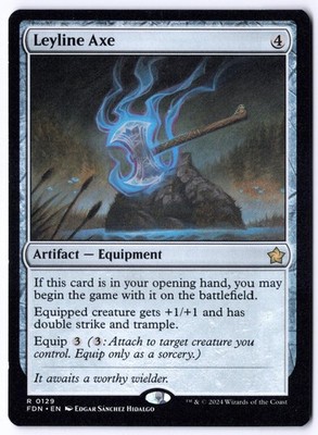 Leyline Axe FDN 129 Magic: The Gathering R NM