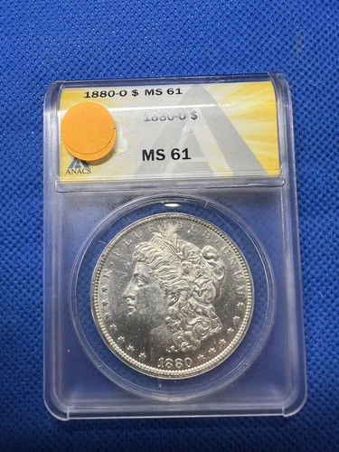 1880-O Morgan Silver Dollar PCGS MS61 - Beautiful Coloring -RARE #H346