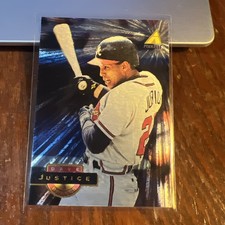 David Justice 1994 Pinnacle Museum Collection Parallel #40 Atlanta Braves NM-MT