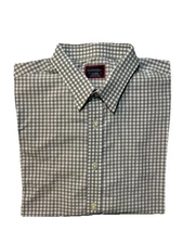 Untuckit Men’s Button Up Shirt XL Long Sleeve Gray Plaid