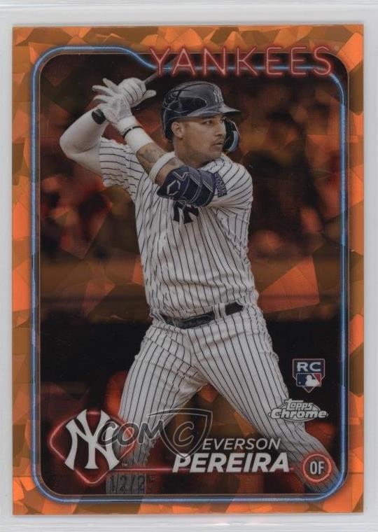 2024 Topps Chrome Sapphire Edition Orange 12/25 Everson Pereira Rookie RC 0ok8