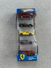 HTF VINTAGE 2004 HOT WHEELS  " FERRARI"  5 CAR GIFT PACK  1/64  HOTWHEELS