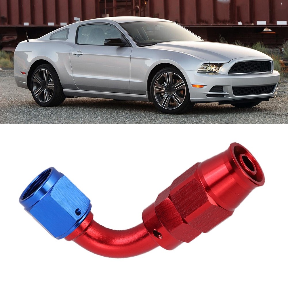 AN6 Hose End Fitting Swivel Cooling Oil Fuel Adaptor For Teflon(90° )