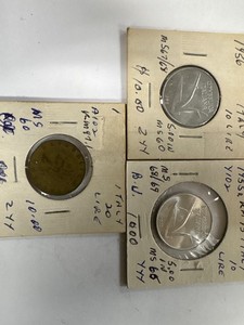 Mix of 3 Italian coins