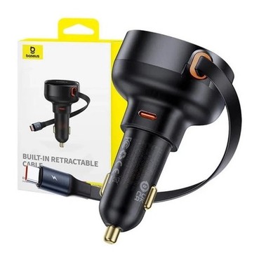 Baseus Enjoyment Pro Retractable USB-C Car Charger 60W
