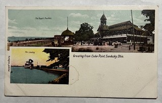 Biglietto postale privato 1898 Cedar Point saluti da Cedar Point Huntington Pub.