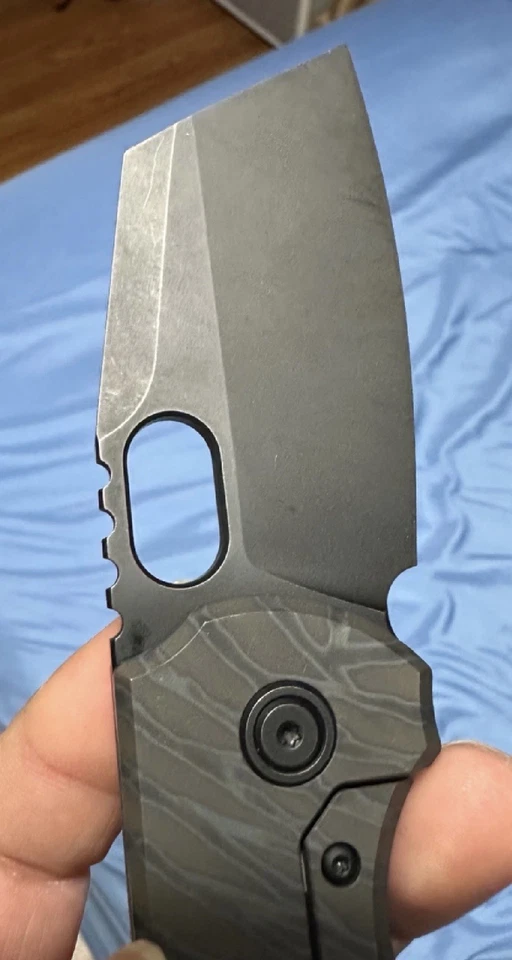 Cuchillo de hoja fija Berg Blade Titanium Tiger Stripes CPM 20CV Foto 4 de 4