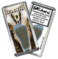 Amarillo FootWhere® Souvenir Fridge Magnet. Made in USA