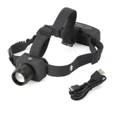Swiss Tech Rechargeable 500 Lumens Headlamp,IPX4 Weatherproof,UV Blood Tracker