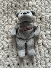St. Louis Cardinals MLB Mark McGwire Gray Plush Bear Baseball Fan