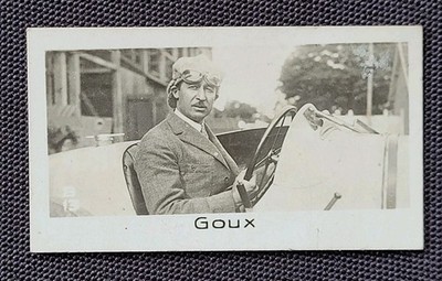 1932 La Pie Qui Chante (France) Jules Goux Card #B 13, Indianapolis 500 Winner