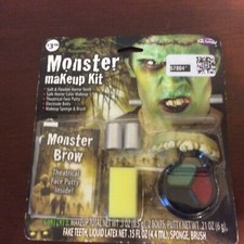Monster Makeup and Accessories Halloween Costume Teeth Brow Putty Makeup