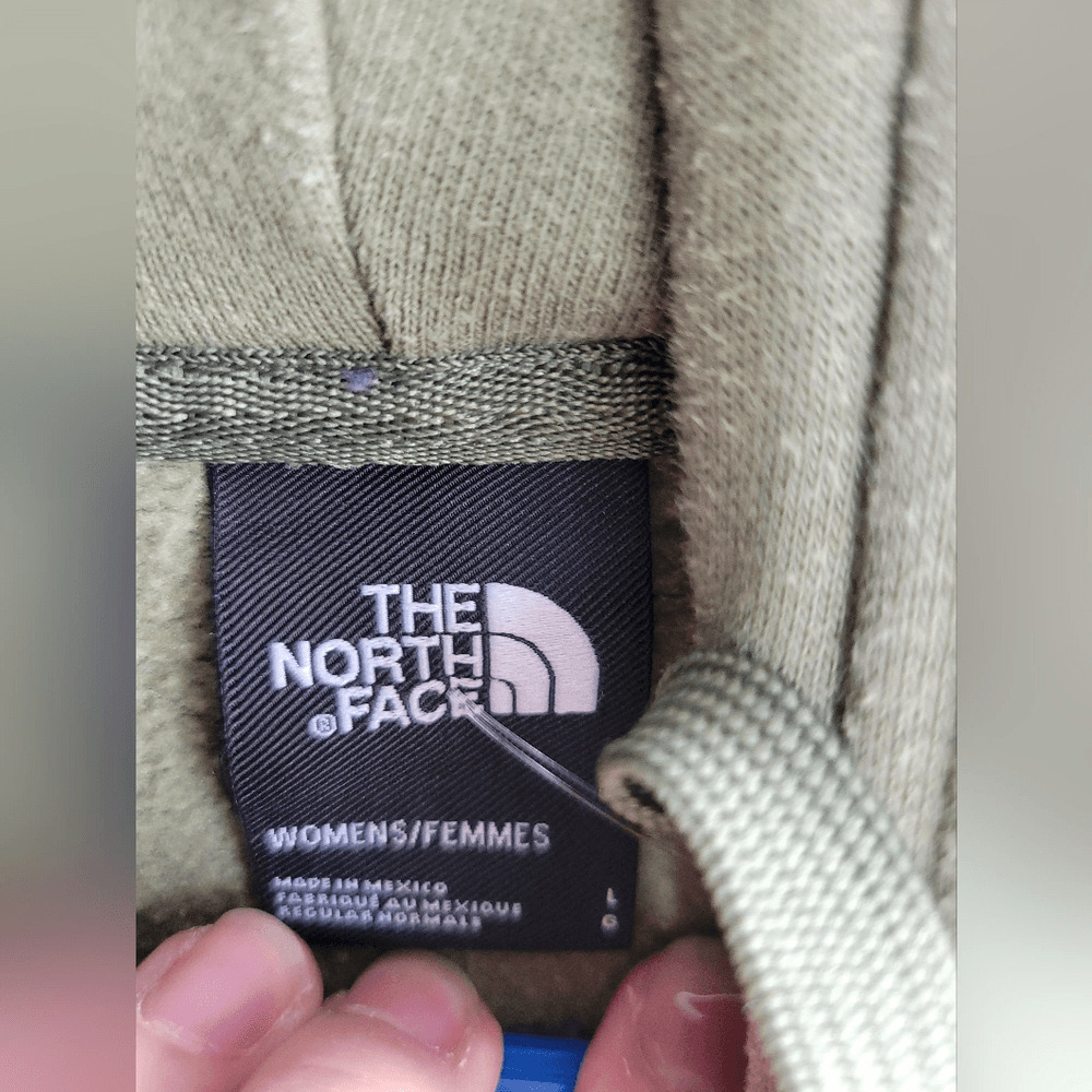 The North Face Green Logo Hoodie Large - image 4