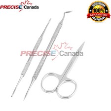 Ingrown Toe Nail File, Lifter Cuticle Scissor Manicure Pedicure Nail Trimmer