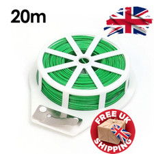 Heavy Duty Green PVC Coated Garden Wire 20 Meters - Multi Purpose Durable