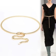 Metal Chain Belts Long Tassel Dress Corset Waist Belt  Dress Jeans Belts