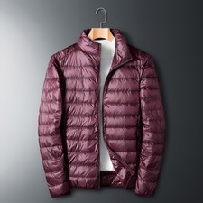 Giacca Leggera In Piuma Da Uomo Bomber Down Outwear Activewear Jogging Calda