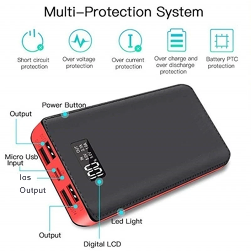 Paquete de batería de 1000000 mAh para chaleco térmico chaqueta pantalón bufanda banco de alimentación USB 5V/2.1A Foto 4 de 4