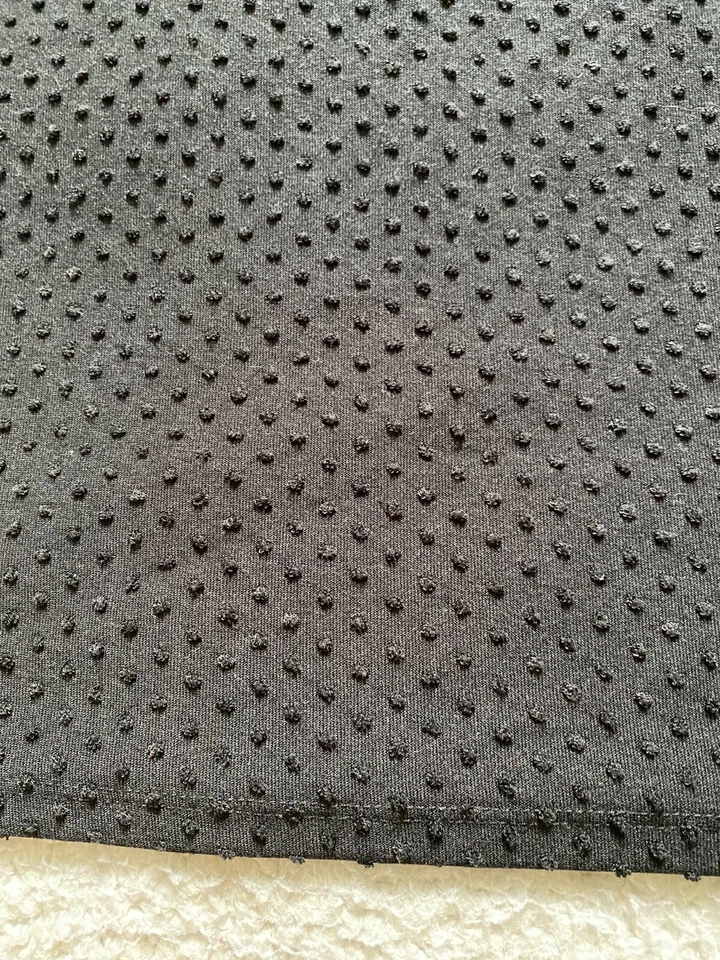 Blusa de manga corta con cuello redondo manchada para mujer Laura Scott Negra Talla M Foto 3 de 4