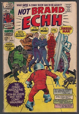 NOT BRAND ECHH #1 MARVEL 1967 HERO PARODY SILVER BURPER + SGT FURIOUS & MORE VG+