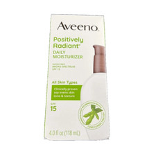Aveeno Positively Radiant Daily Moisturizer LOTION SPF15 - W/BOX DAMAGE Exp10/26